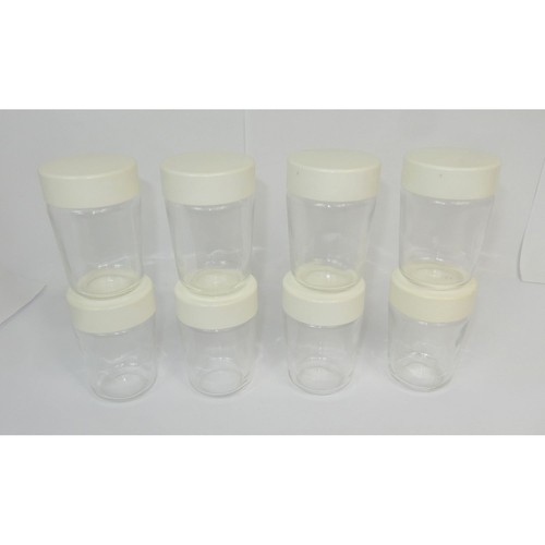 Lot pots verre pour - 8, en