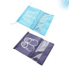  2 Pcs Sac Rangement Chaussures Cordon Pochette De Pour Sacs Peu Encombrants