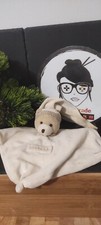 Doudou plat ours blanc vichy