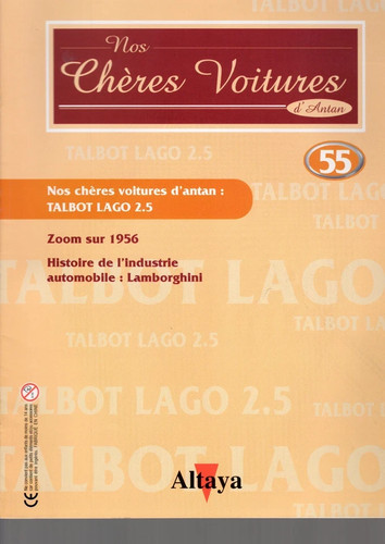 Fascicule nos cheres - cheres, voitures
