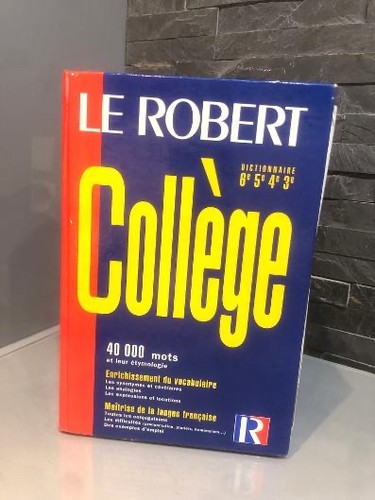 Dictionnaire robert - dictionnaire,