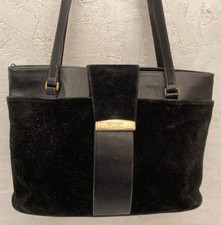 * Courrèges Paris * grand sac à main en daim haute qualité et cuir vintage bag