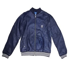 Adidas Originals Veste En Cuir Vespa Pour Hommes Navy Rareté NEU