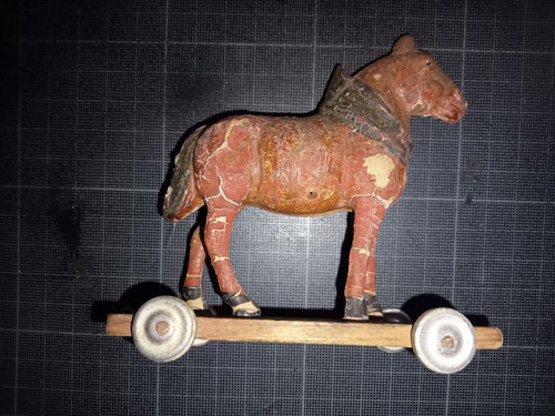 Ancien petit cheval - ancien, carton