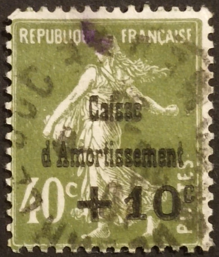 Timbre oblitéré semeuse - timbre,