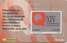 2005 CARTE PHILATÉLIQUE UNIF. N. 293 - QUADRIENNALE ART MF62235