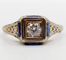 Bague chevalière art deco or