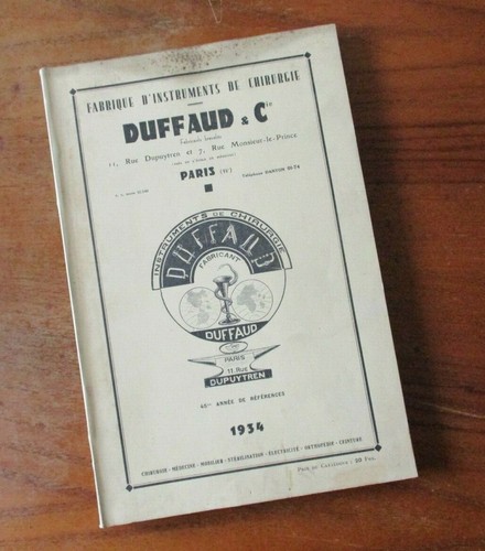 Ancien catalogue instruments