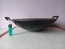 grande poele à paella XXL ou barbecue,ou vasque EN MAIN PROPRE.