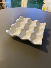 Boite, range oeufs en porcelaine vintage, 9 compartiments cuisine frigo