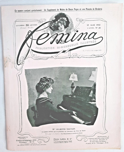 Revue femina 15 avril - femina,