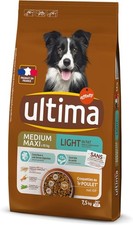 Ultima Croquettes pour Chien Medium-Maxi Light Poulet Riz, 7.5 kg (Lot de 1) 