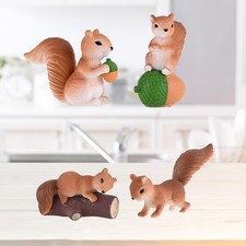 4 Pcs Animaux Miniature Jouets