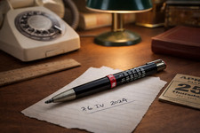Stylo vintage calendrier