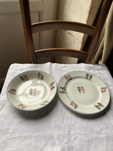 Assiettes anciennes pour - 2,