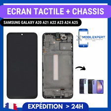 ECRAN + VITRE TACTILE SUR CHASSIS SAMSUNG GALAXY A20 A21 A22 A23 A24 A25 4G/5G