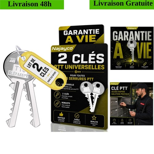 Lot clés ptt t10 pour - 2,