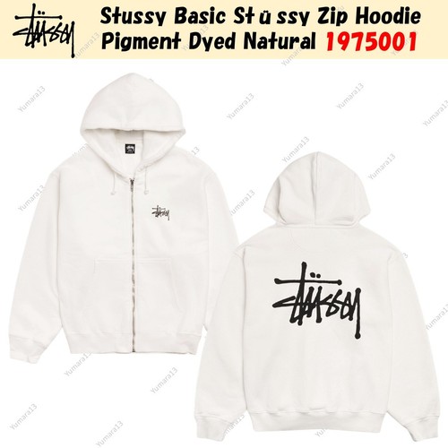 Sweat capuche zippé stussy - sweat, à