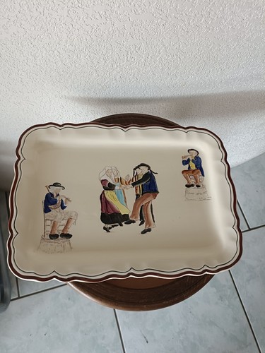 Plat ancien faïence - plat, cozic