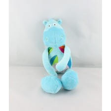 Doudou cheval poney ane bleu feuilles BAWI  - 15856