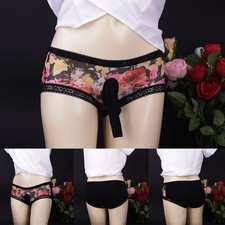 Culotte pochette dentelle motif dentelle taille basse tissu nylon slip sexy neuf