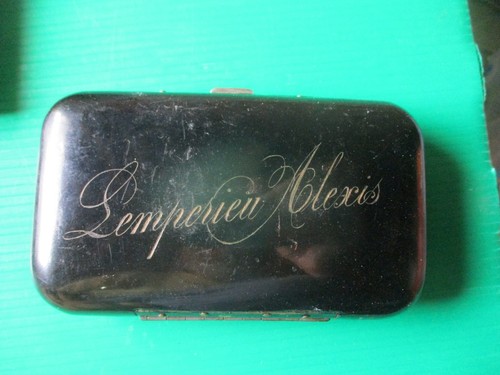 Boite laque incruste - laque,