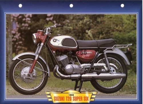 Fiche moto suzuki 250 t - t,