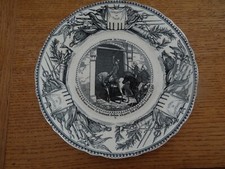 Très rare Assiette en Faïence de Vieillard Bordeaux Expédition de Tunisie N°11