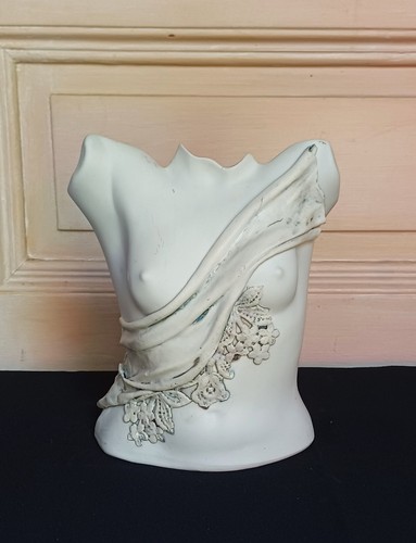 Vase biscuit buste femme - vase,