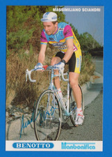 CYCLISME carte MASSIMILIANO SCIANDRI équipe BENOTTO TITANBONIFICA Signée