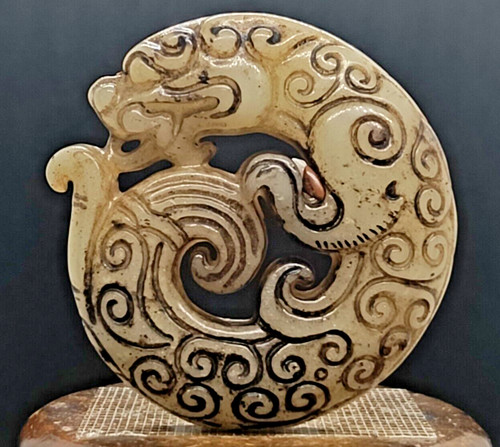 Jade hetian vieux dragon - jade,