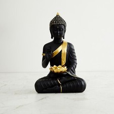 Statue De Bouddha Assis Méditant Idole Bouddhiste Décor Spirituel Figurine