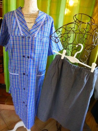 Lot femme blouse bleue - lot=femme, et