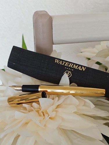Plaqué waterman stylo - or,