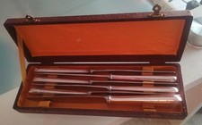 6 COUTEAUX DE TABLE CHRISTOFLE ALFENIDE MODÈLE TOSCA LG 24,5 CM 