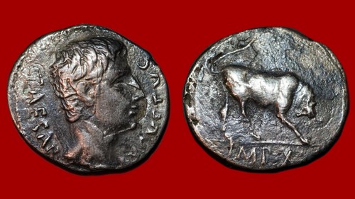 Ancient coin auguste - ancient, :
