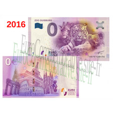 Billet Souvenir 2016 Allemagne Zoo de Duisburg