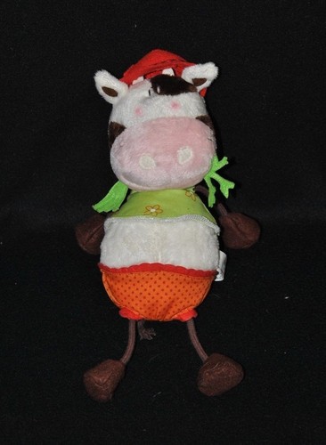 Peluche doudou vache blanc