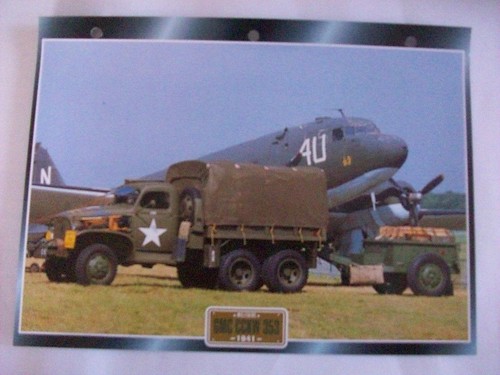 Carte fiche camion militaire - carte,