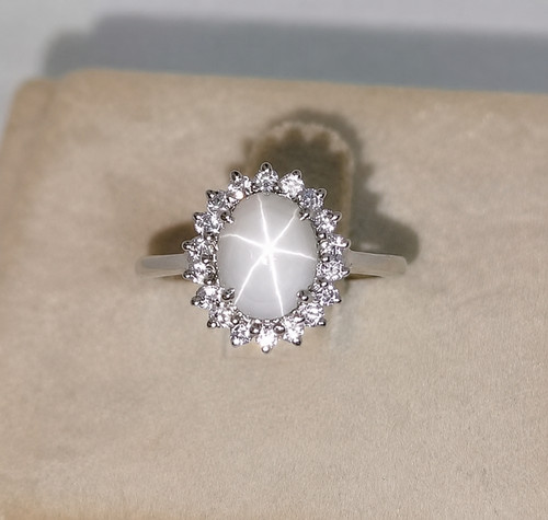 Bague saphir étoile - , lindy
