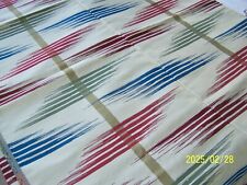 Très beau coupon de tissu en soie . Multicolore. Qualité+++ Réf n°67