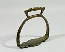 Ancien etrier bronze inde - etrier,