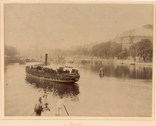 Nederland, Amsterdam, De Amstel vintage albumen print Tirage albuminé  24x30