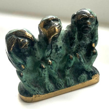 Singes De La Sagesse (bronze ?) - poids 275 g