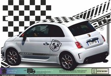 Pour FIAT 500 KIT COMPLET Autocollant décoration  stickers Decals