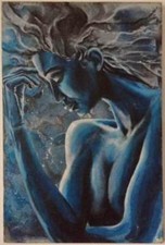  " Woman in Blue "  Peinture