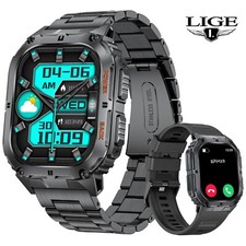 Montres Connectées Homme Sport fréquence Cardiaque/SpO2 1,95" Smartwatch Etanche