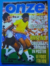 FOOTBALL ONZE EDITION OM n° 5 de 1976 FINALE ASSE BAYERN + POSTER CRUYFF PLATINI