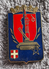 Insigne 58° RA  Régiment d'Artillerie   / Drago Paris G2240 /++4