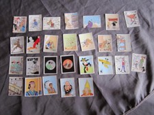 Herge Tintin Panini 1989 lot 29 autocollants